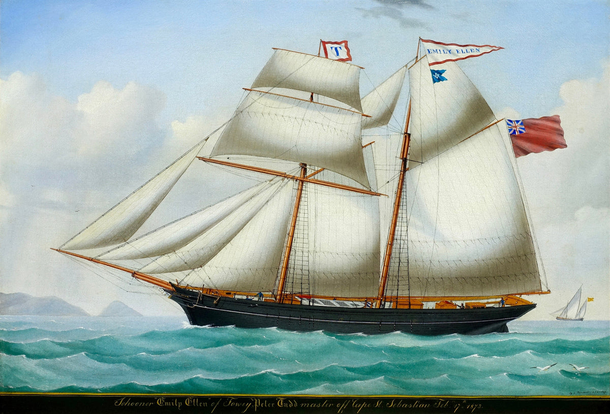 Schooner Emily Ellen, 1873