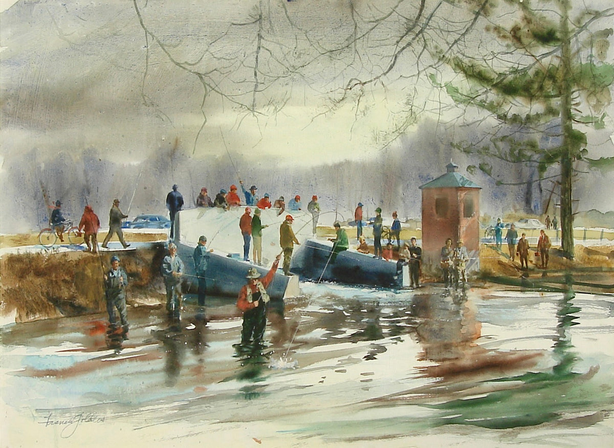 Crowds Fishing, Opening Day