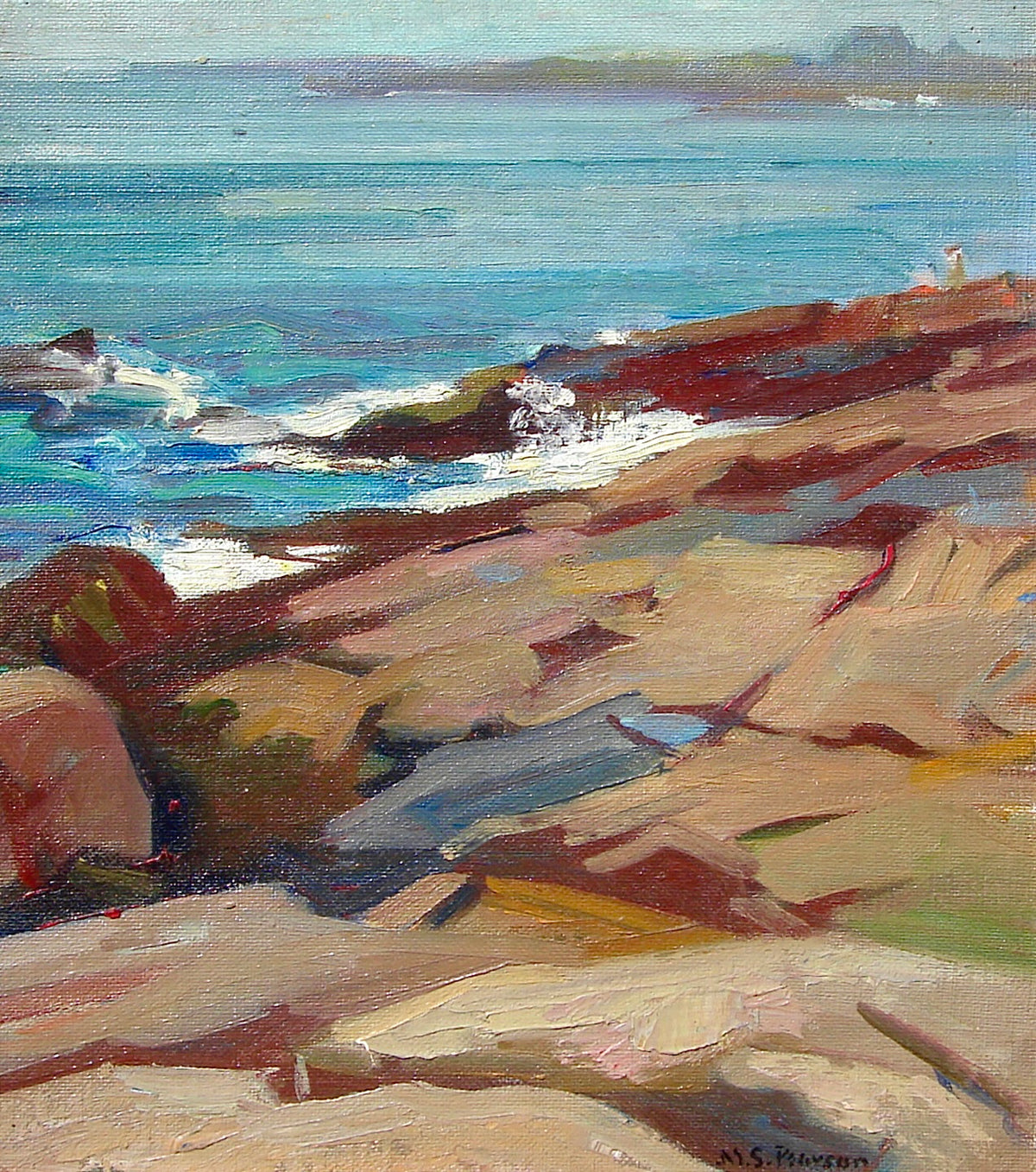 Rocks & Sea with Figures
