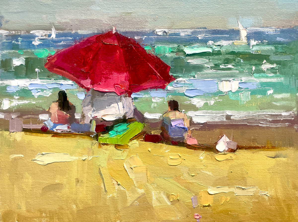 Scarlet Against the Shore
