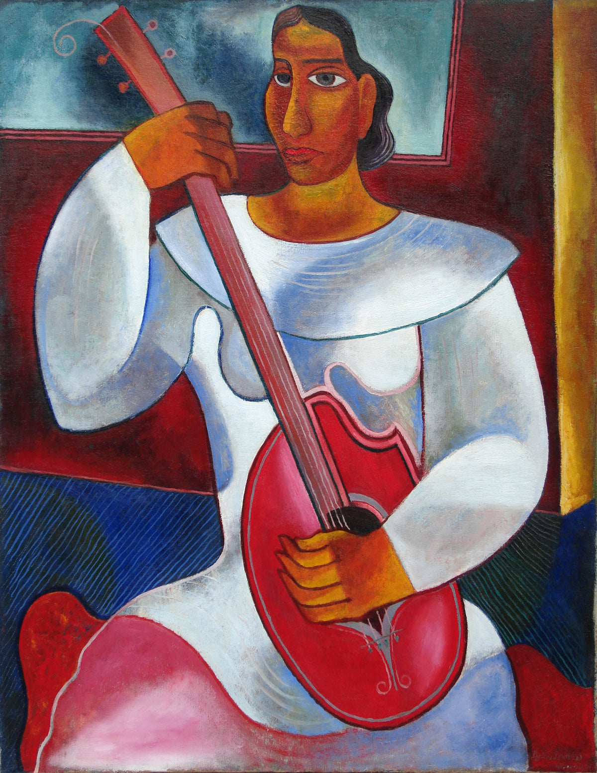 Woman with Instrument