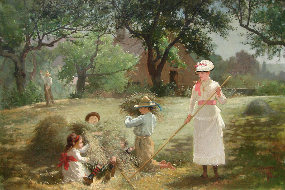 Playing and Working with Hay, 1876