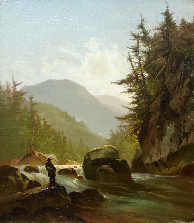 Fishing, the Silent Pool, 1870